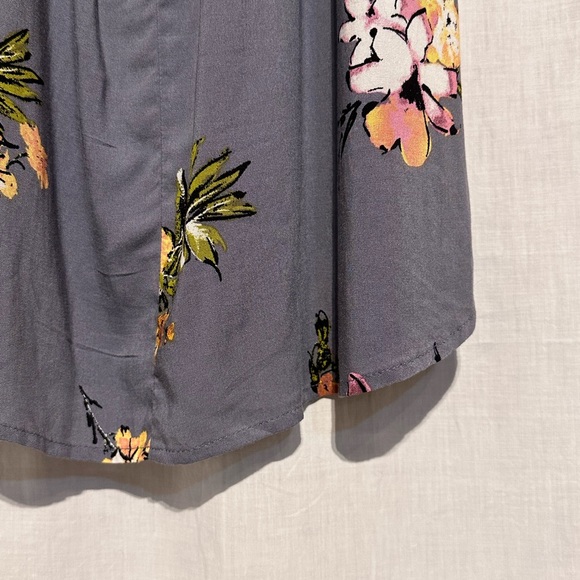 GYPSIES & MOONDUST - Women’s SHIFT Dress Floral Sz M - GRAY - Picture 6 of 13